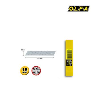 Pack de 10 lames OLFA LB-10 de 18 mm, angle de coupe 45 degrés, lames de rechange pour découpe car wrapping et signalétique