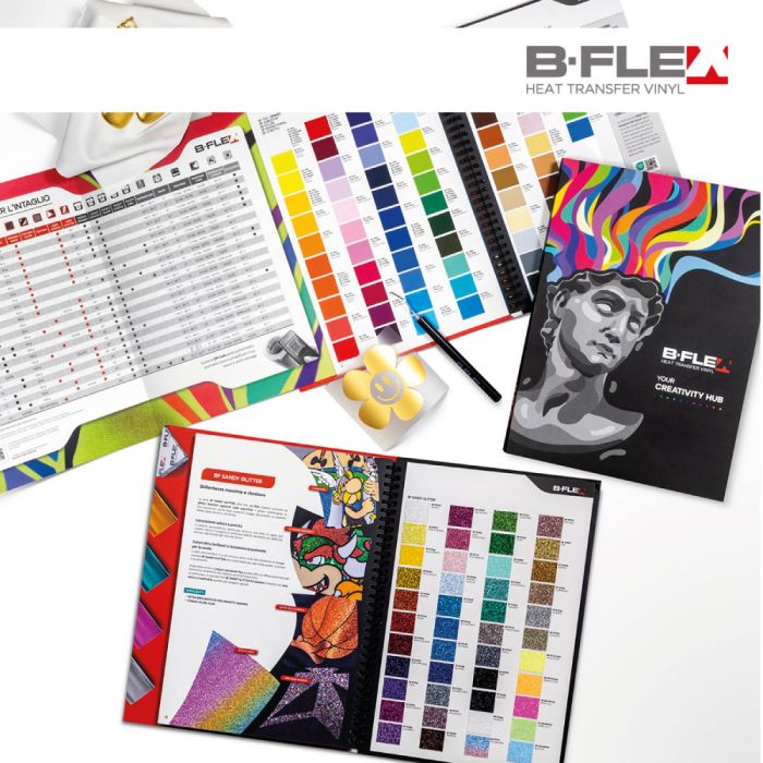 Catalogue d'échantillons de couleurs de l'adhésif thermoformable B-flex