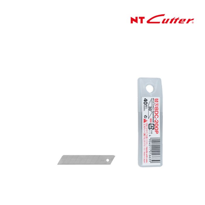 Pack de 40 lames NT Cutter BDC-200P, 4 mm, pour découpe de précision sur papier, vinyle et matériaux fins