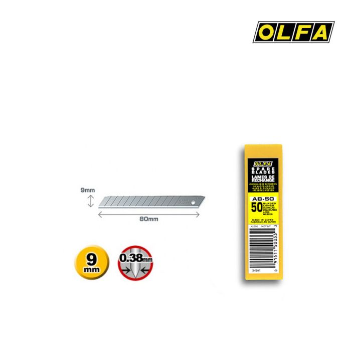 Olfa AB-50 lames 9mm