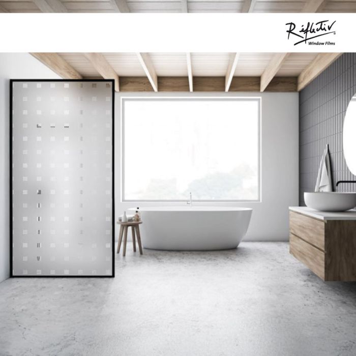 Reflectiv INT 460 Dépoli À Carrés Transparents 10mm Largeur 152cm