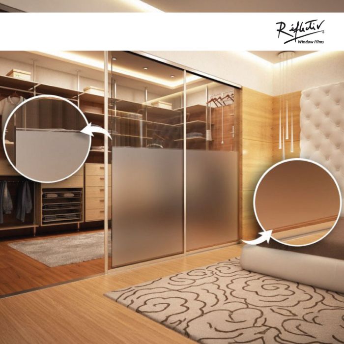 Reflectiv INT 420 dépolies à deux liserés de 2mm Largeur 152cm