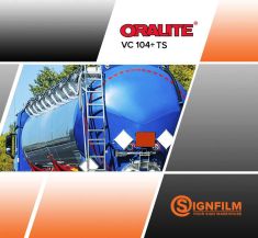 Bande rigide balisage camion-citerne Oralite-VC104 tanker stickers